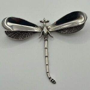 Sterling Silver Dragonfly Brooch. Nice size and weight